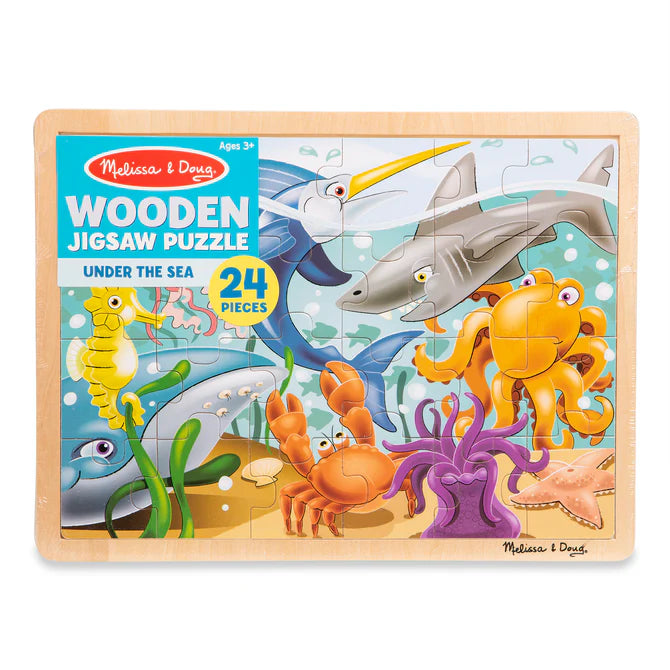 Melissa & Doug Wooden Jigsaw Puzzle - Under the Sea (24 Pieces)-MELISSA & DOUG-Little Giant Kidz