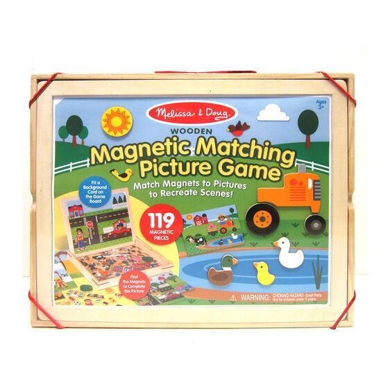 Melissa & Doug Wooden Magnetic Matching Picture Game-MELISSA & DOUG-Little Giant Kidz