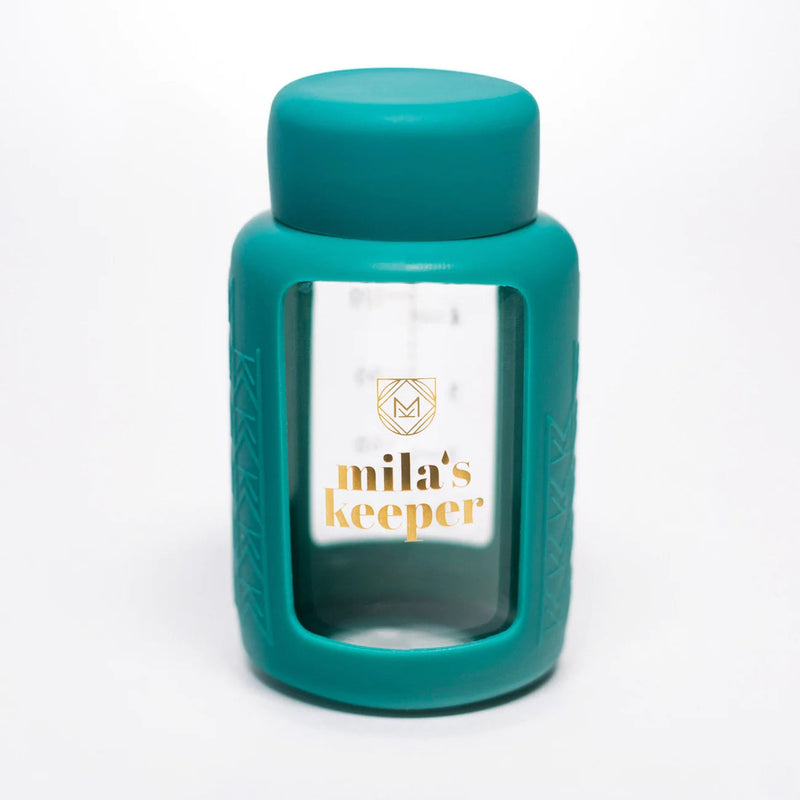 Mila's Keeper Glass Breast Milk Storage Bottles - Standard - Tropical Green-Mila's Keeper-Little Giant Kidz