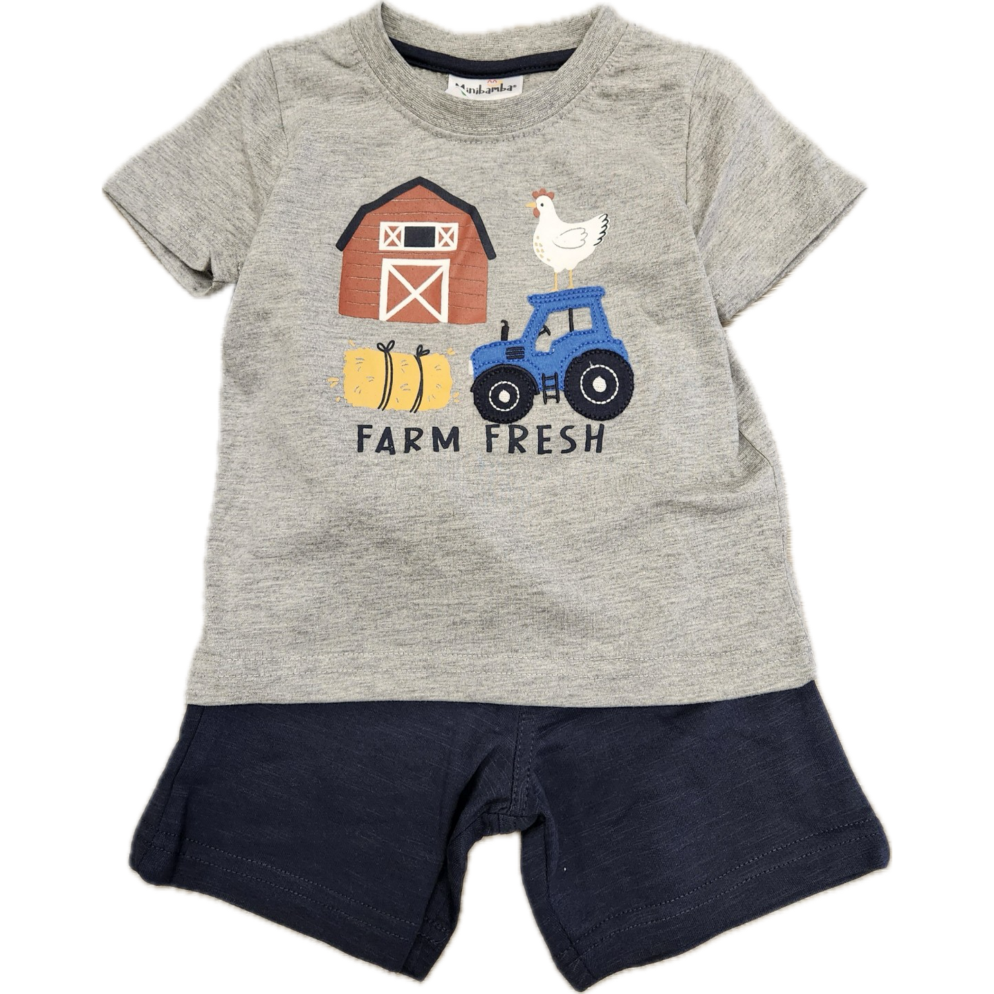 Mini Bamba Farm Short Set - Farm Fresh-CR SPORTS-Little Giant Kidz
