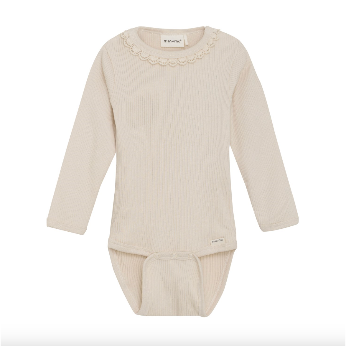Minymo Long Sleeve Bodysuit-Sandshell-MINYMO-Little Giant Kidz