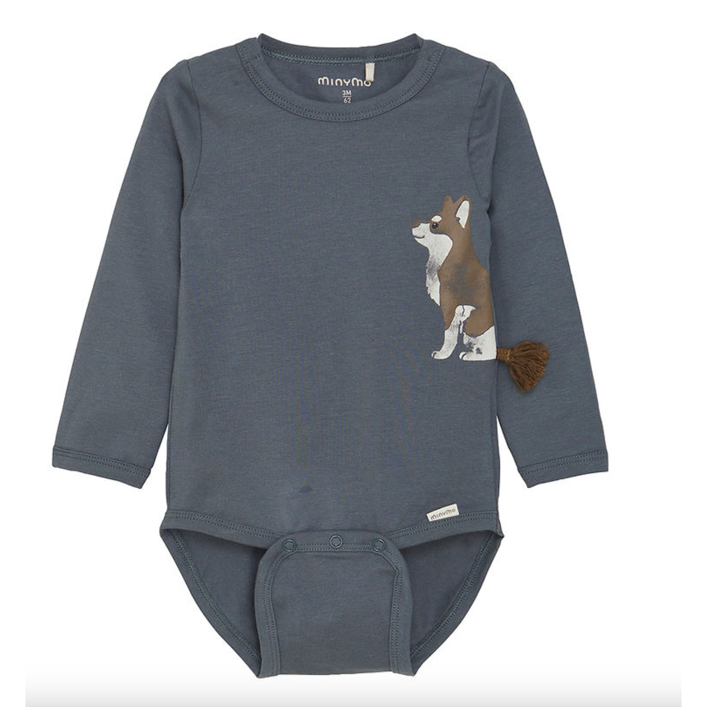 Minymo Long Sleeve Bodysuit - Stormy Weather-MINYMO-Little Giant Kidz
