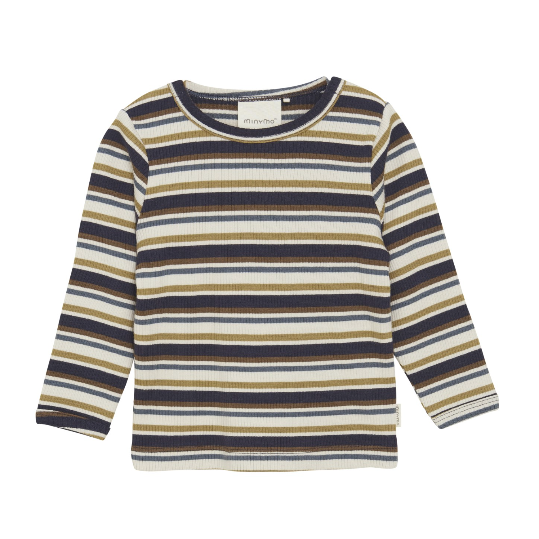 Minymo Long Sleeve Ribbed Shirt-Parisian Night-MINYMO-Little Giant Kidz