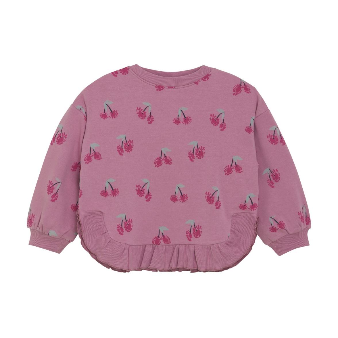 Minymo Long Sleeve Sweatshirt- Mauve Orchid-MINYMO-Little Giant Kidz