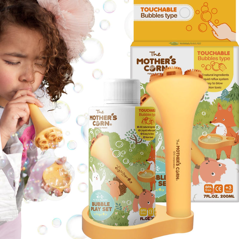 Mother's Corn Kids Bubble Blower Wand Set - Touchable Bubble Play-Innobaby-Little Giant Kidz