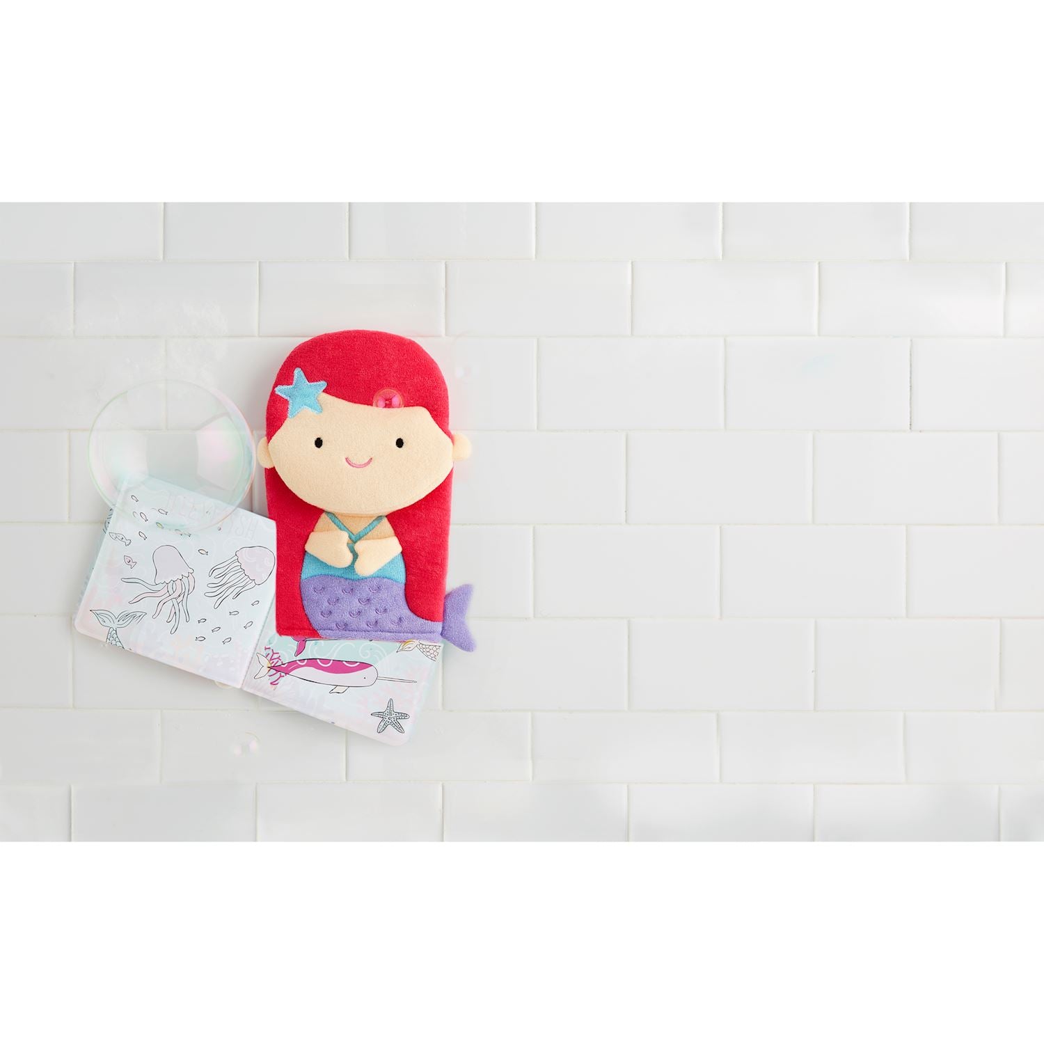 Mud Pie Bath Book & Mitt - Mermaid-MUD PIE-Little Giant Kidz