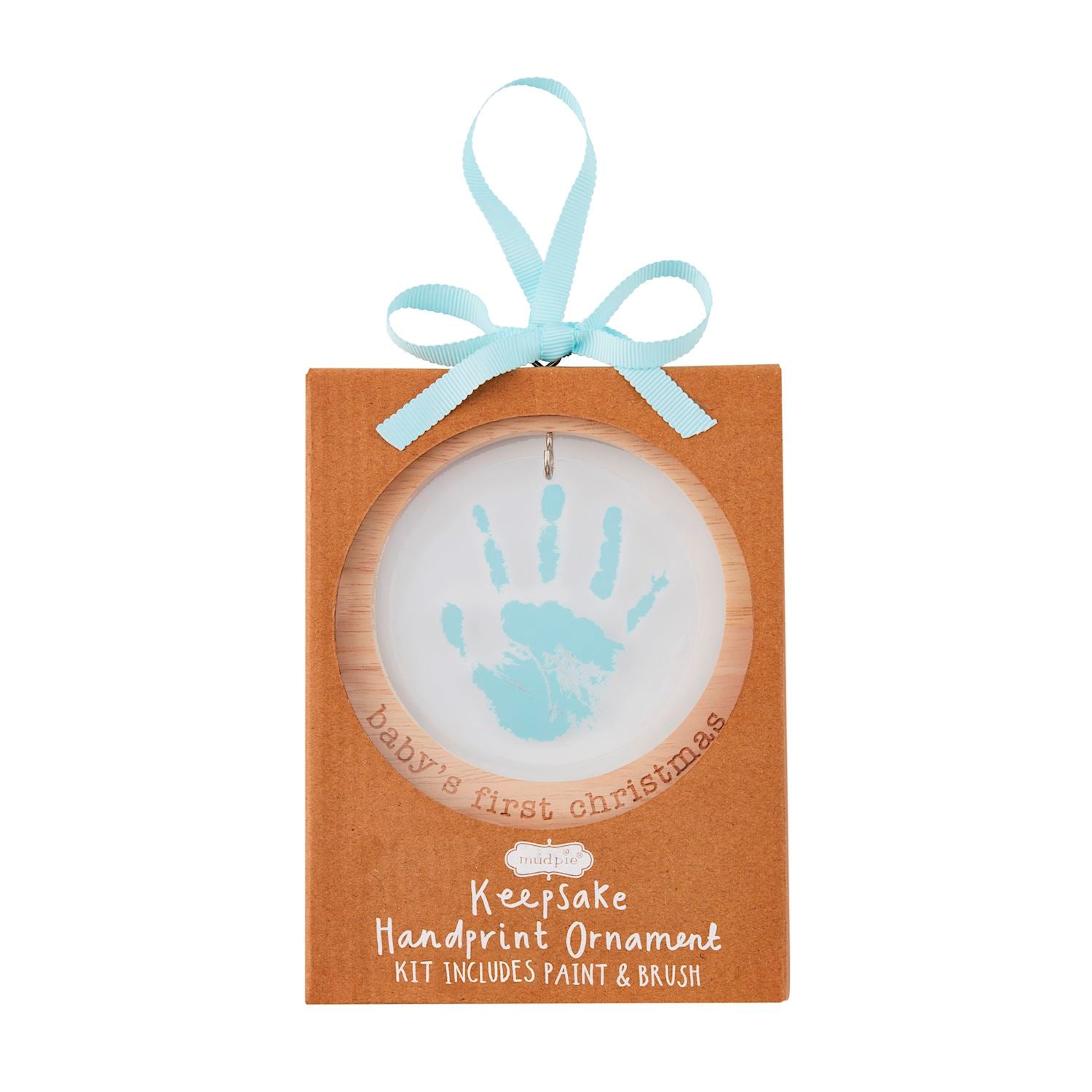 Mud Pie Blue Handprint Kit Ornament-MUD PIE-Little Giant Kidz
