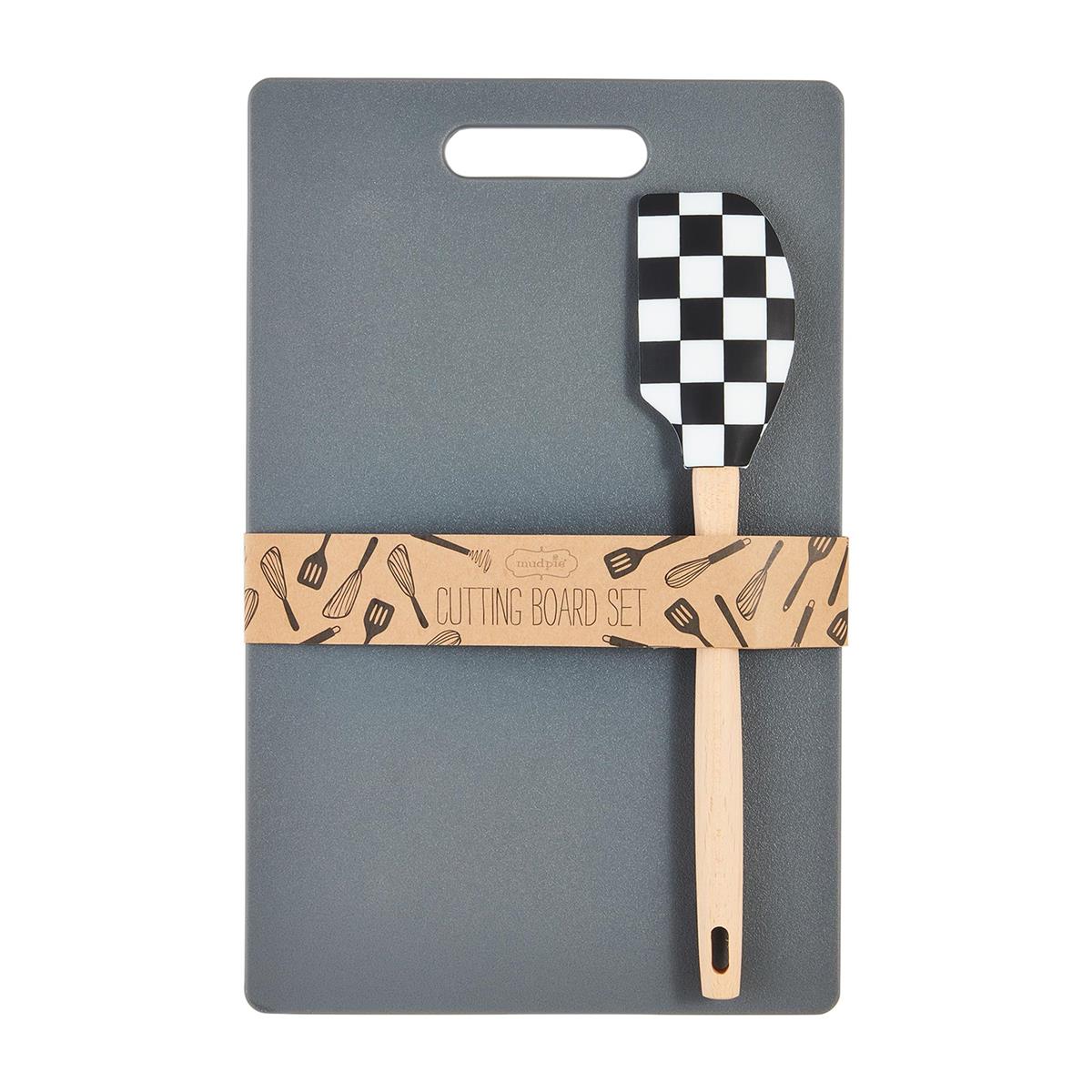 Mud Pie Checkered Bistro Cutting Board Set-MUD PIE-Little Giant Kidz