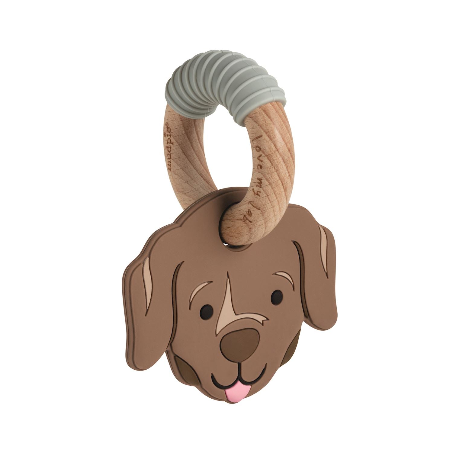 Mud Pie Chocolate Lab Dog Teether-MUD PIE-Little Giant Kidz