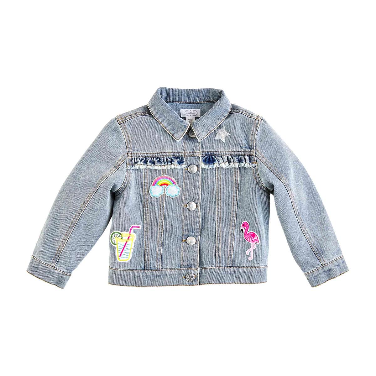 Mud Pie Denim Patch Jacket-MUD PIE-Little Giant Kidz