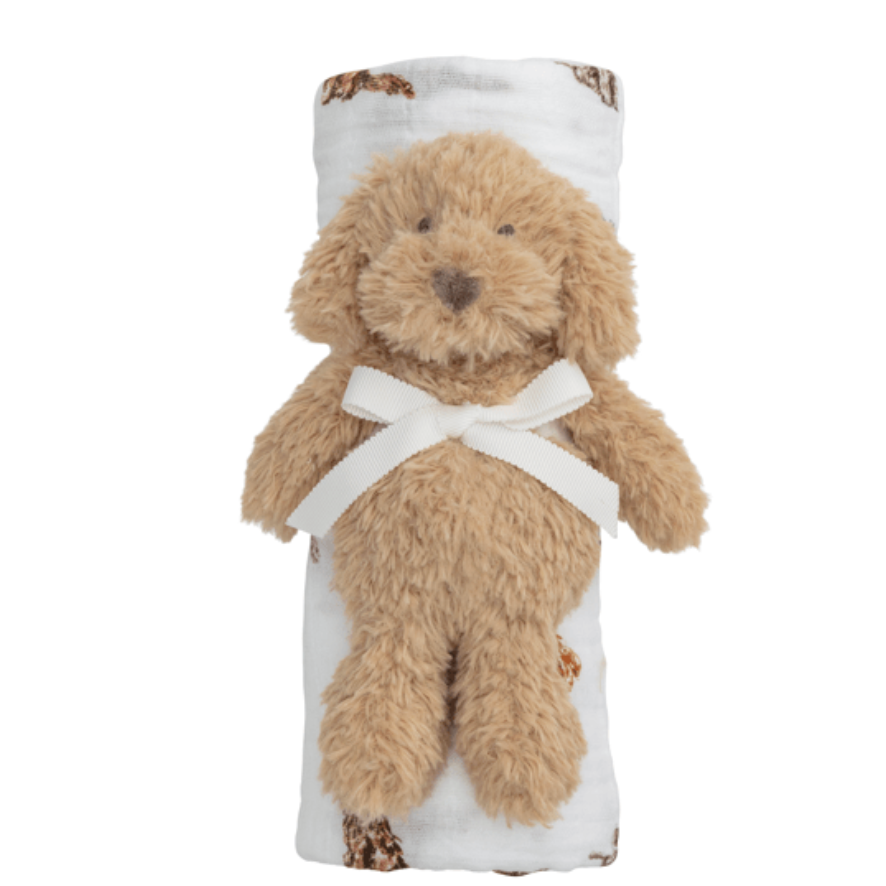Mud Pie Doodle Swaddle & Rattle Set-MUD PIE-Little Giant Kidz