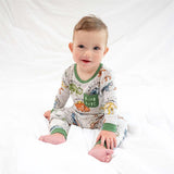 Mud Pie Green Dino Pajama Set-MUD PIE-Little Giant Kidz