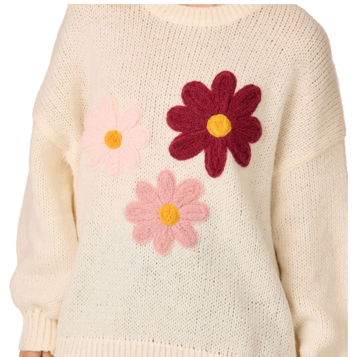 Mud Pie Harvest Floral Sweater-MUD PIE-Little Giant Kidz