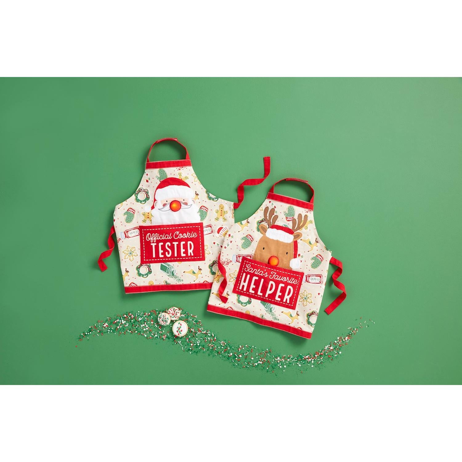 Mud Pie Kids' Christmas Light Up Aprons-MUD PIE-Little Giant Kidz