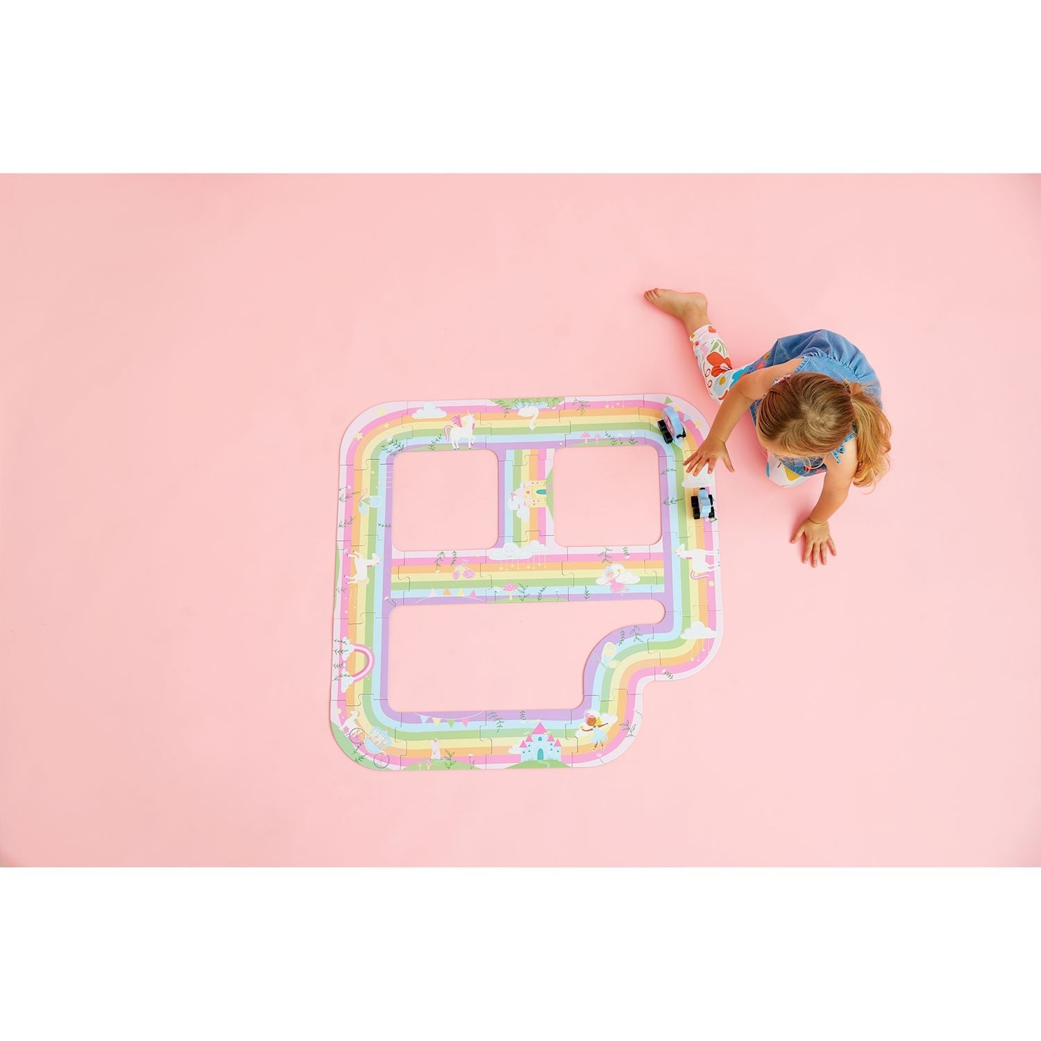 Mud Pie Magic Rainbow Track Floor Puzzle-MUD PIE-Little Giant Kidz