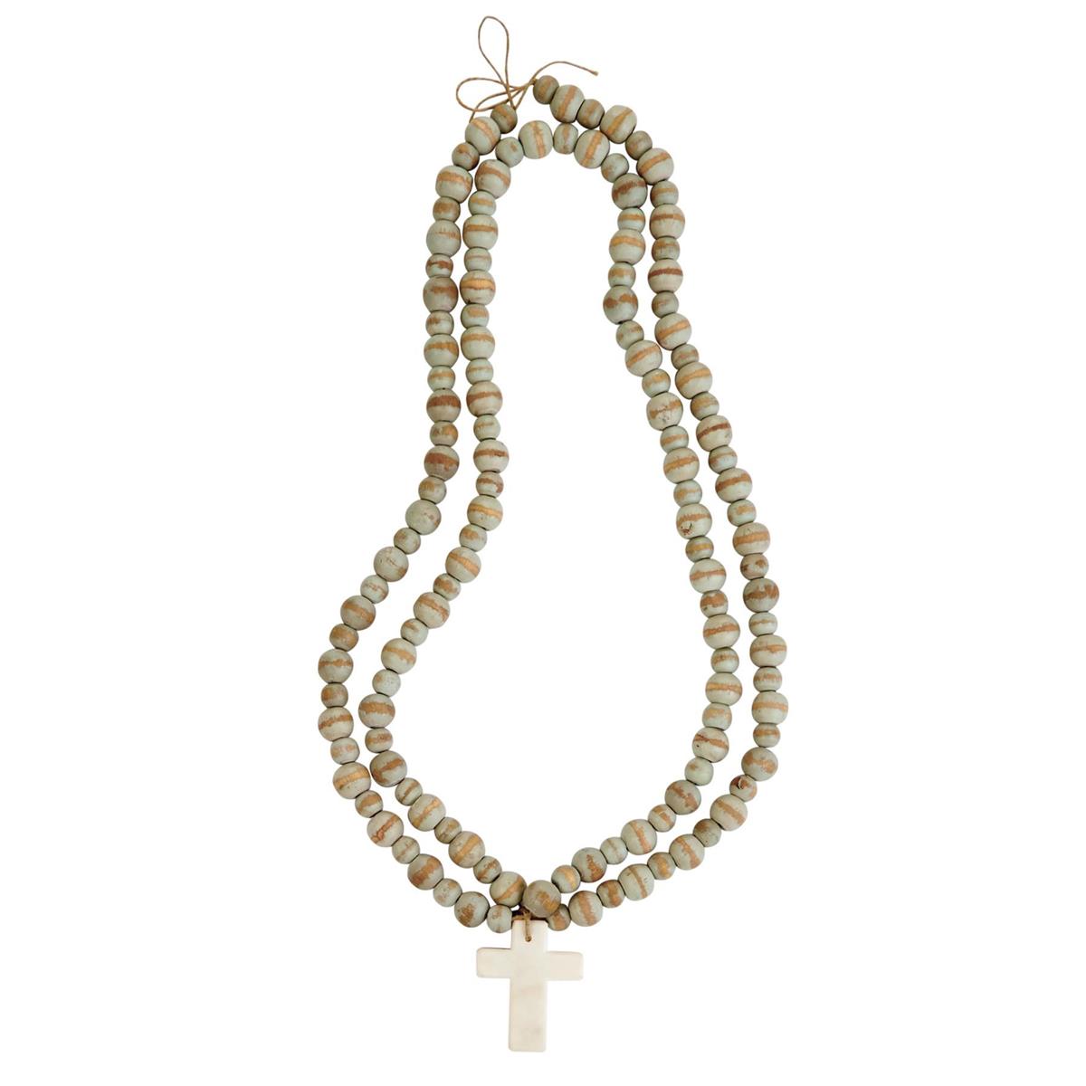 Mud Pie Marble Cross Decorative Blessing Beads-MUD PIE-Little Giant Kidz