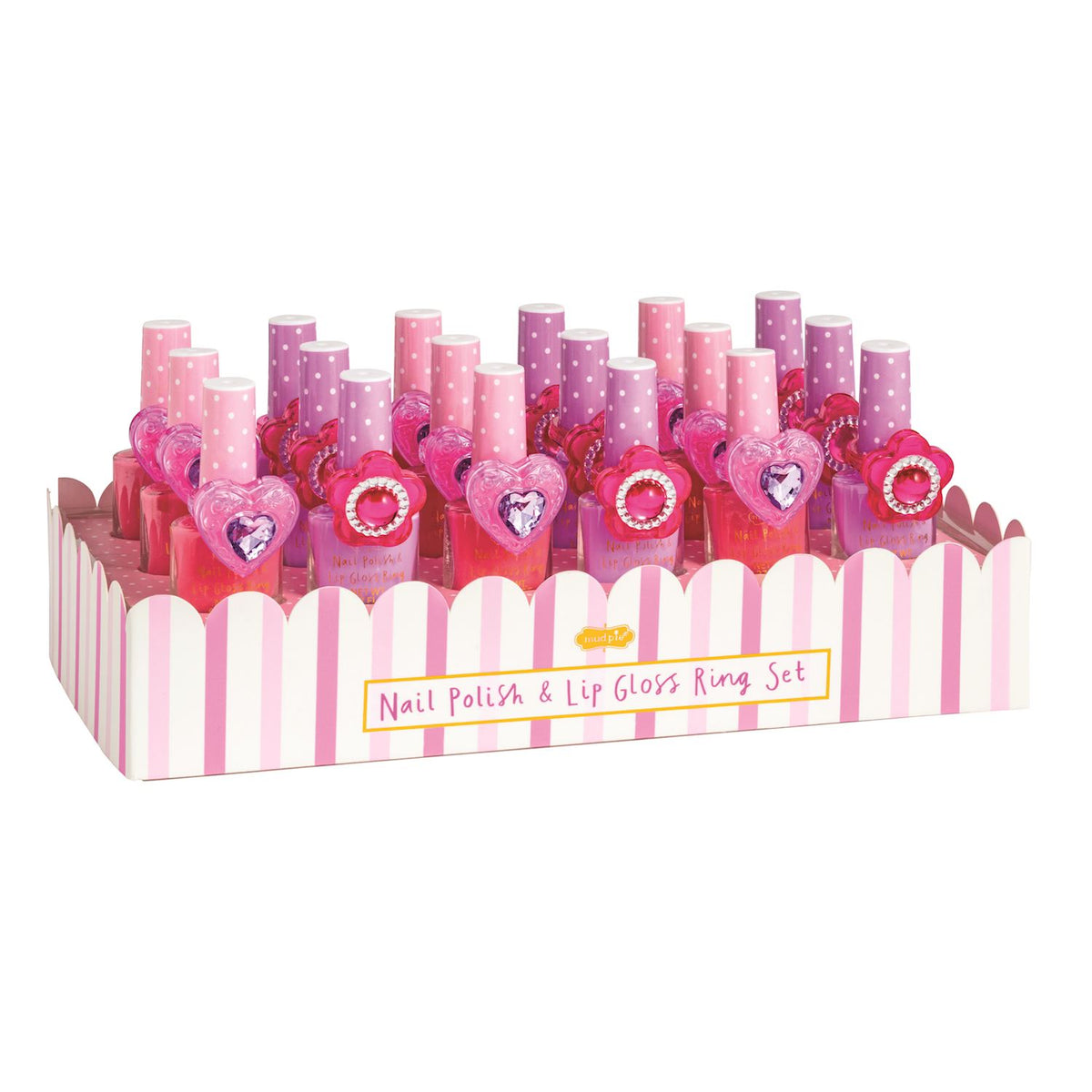 Mud Pie Nail Polish & Lip Gloss Ring Sets-MUD PIE-Little Giant Kidz