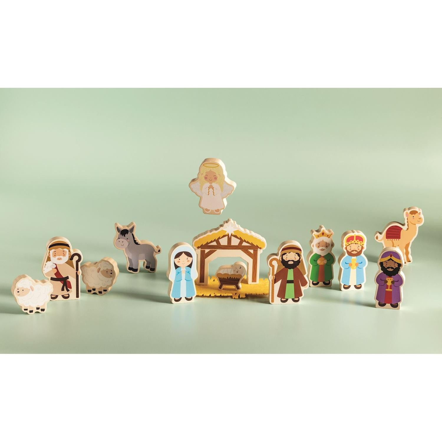 Mud Pie Nativity Wood Toy Set-MUD PIE-Little Giant Kidz
