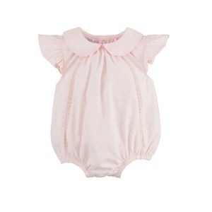 Mud Pie Pink Collared Poplin Bubble-MUD PIE-Little Giant Kidz