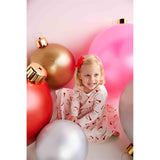 Mud Pie Pink Vintage Santa Dress-MUD PIE-Little Giant Kidz
