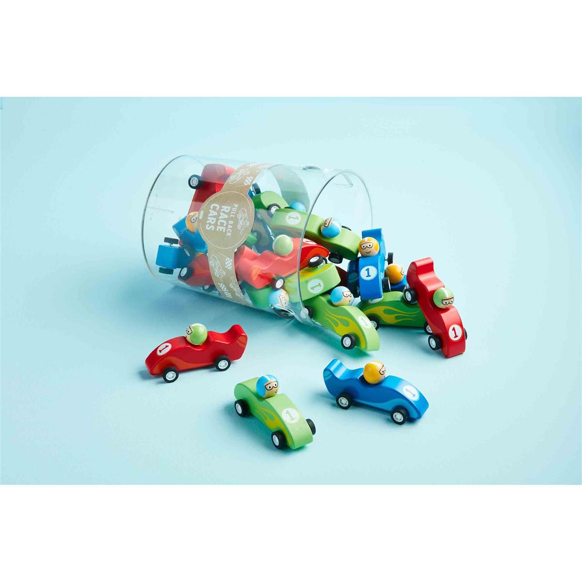 Mud Pie Pull-Back Wood Race Cars-MUD PIE-Little Giant Kidz