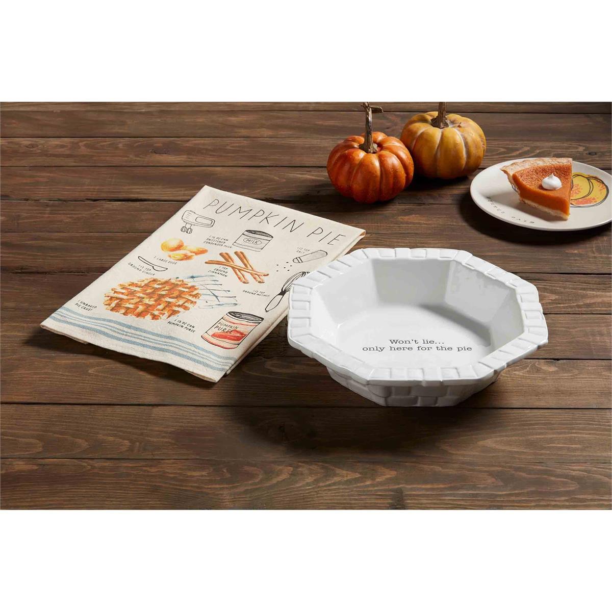 pumpkin pie様用セット Mud Pie Pumpkin Pie Dish & Towel Set