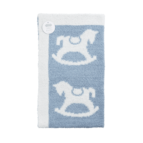 Mud Pie Rocking Horse Chenille Blanket-MUD PIE-Little Giant Kidz