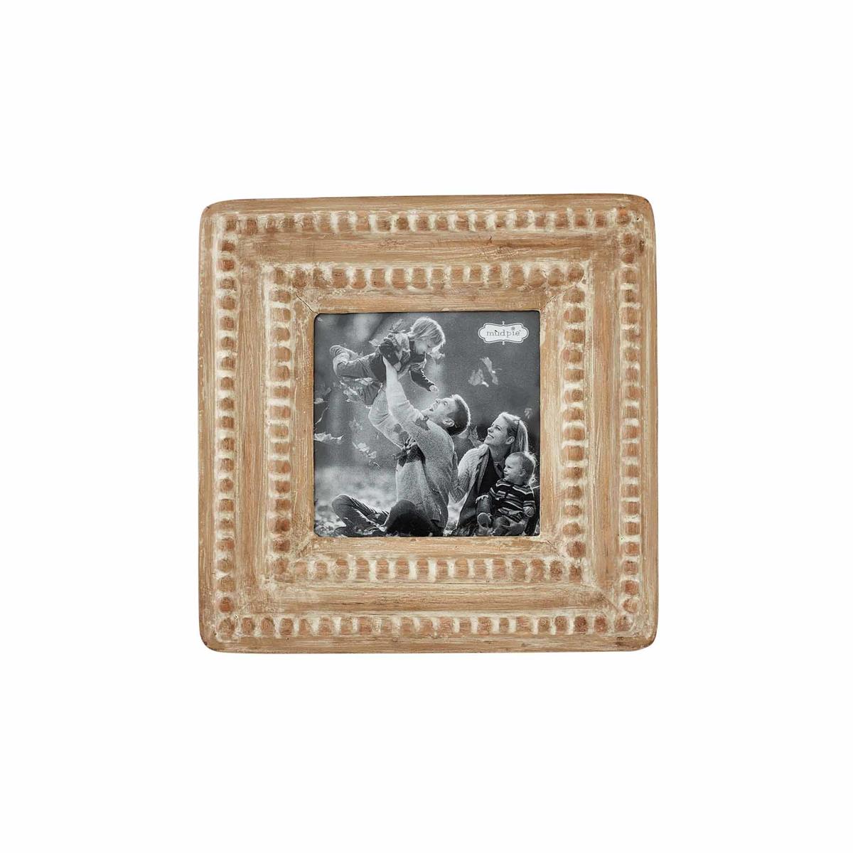 Mud Pie Shaped Beaded Wood Picture Frame-MUD PIE-Little Giant Kidz
