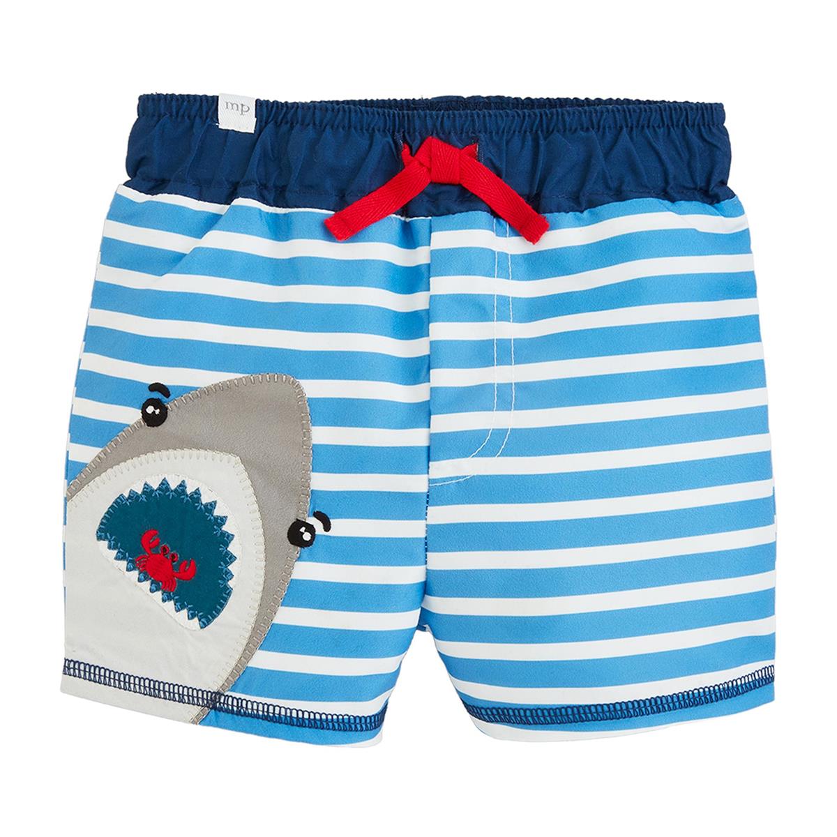 Mud Pie Shark Applique Swim Trunks-MUD PIE-Little Giant Kidz