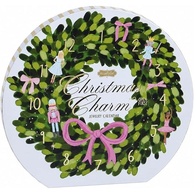 Mud Pie Wreath Christmas Charm Advent Calendar Set-MUD PIE-Little Giant Kidz