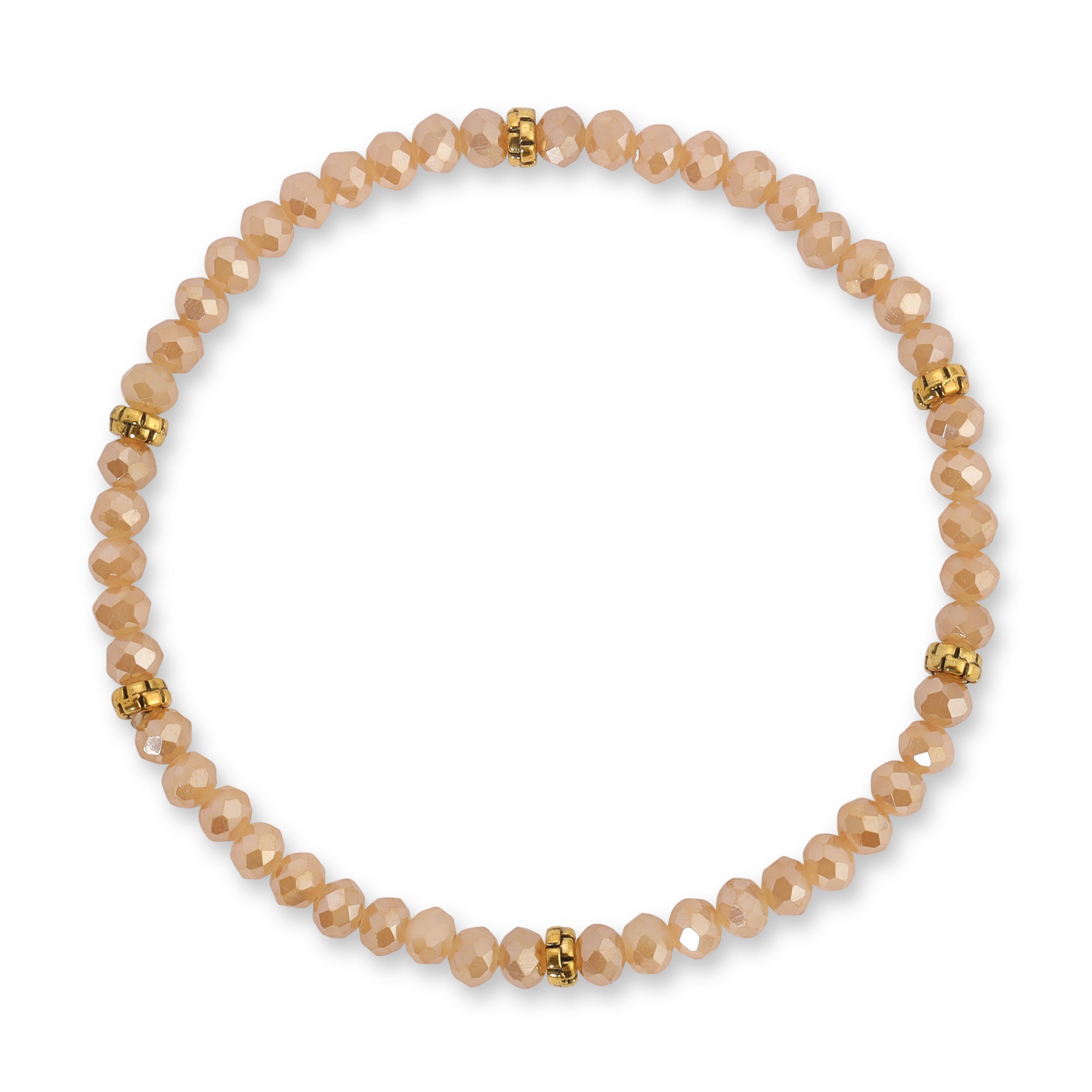 My FUN Colors Mini Crystal Bracelet Sahara ab / Gold Accent-My FUN Colors-Little Giant Kidz
