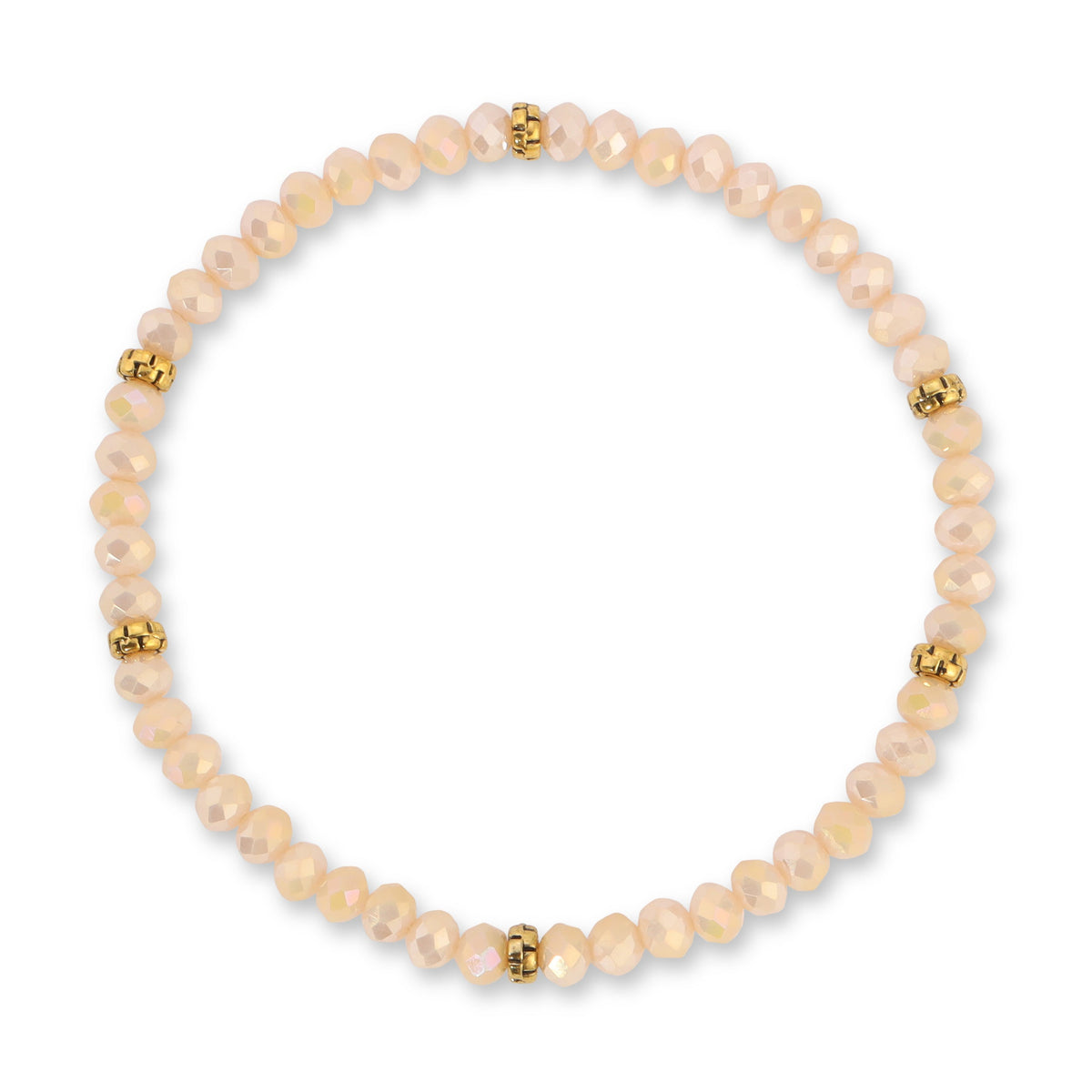 Ab Gold My FUN Colors Mini Crystal Bracelet Sand ab / Gold Accent
