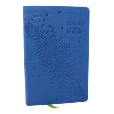 NKJV, Color Code Bible for Kids, Leathersoft - Blue