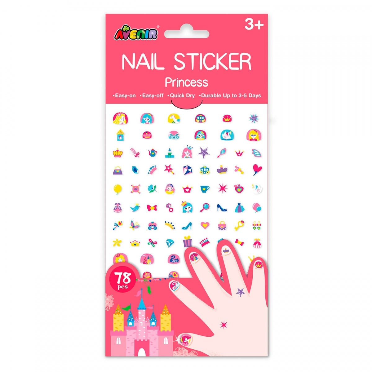 Nail Stickers - 78 Pieces by Avenir-DAM Good Ideas-Little Giant Kidz