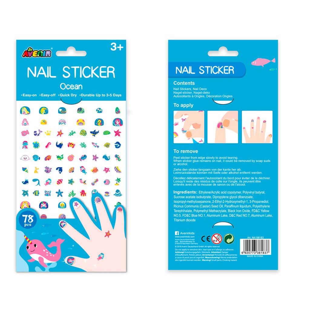 Glitter Letter L nail stickers