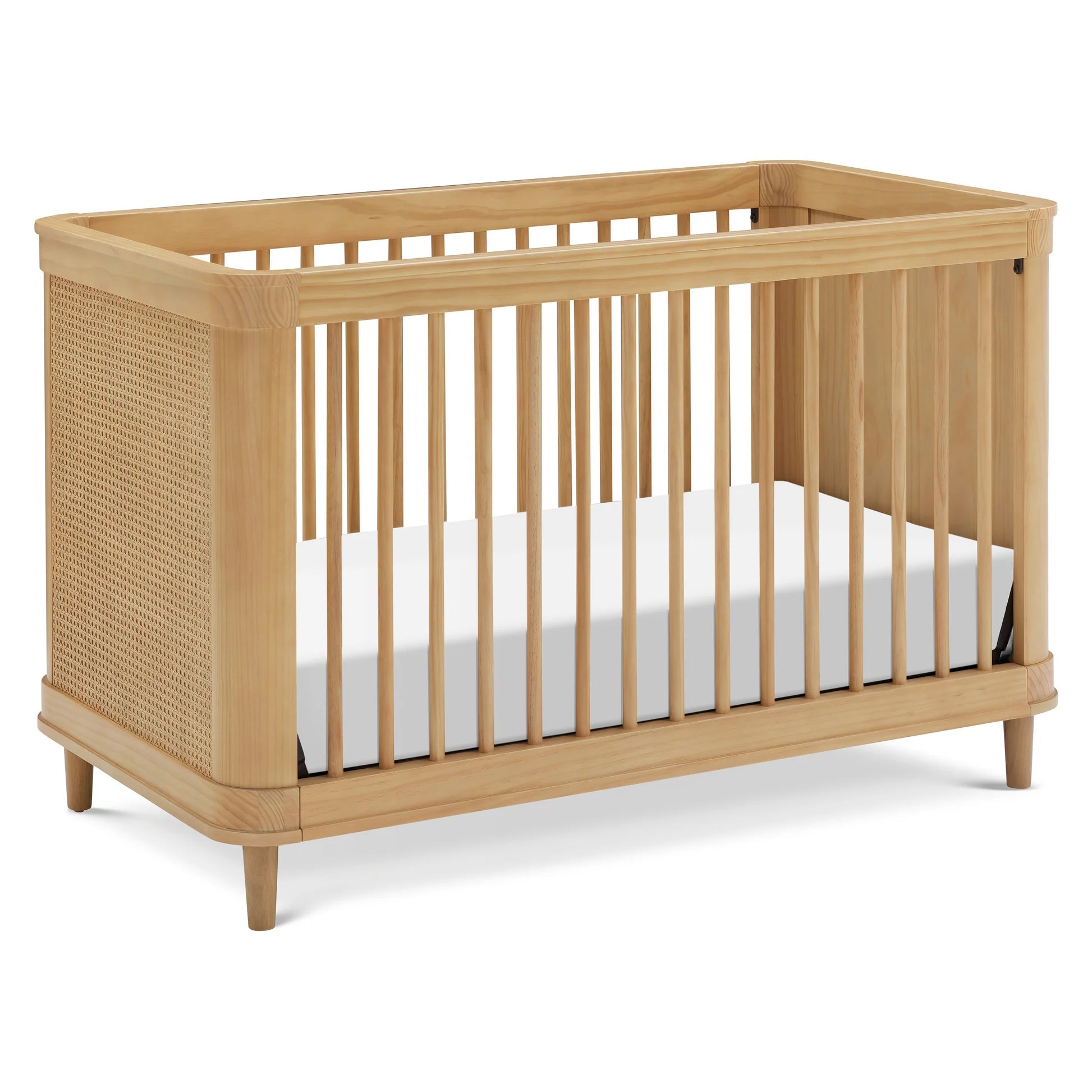 Namesake Marin with Cane 3-in-1 Convertible Crib - Honey & Honey Cane-NAMESAKE-Little Giant Kidz