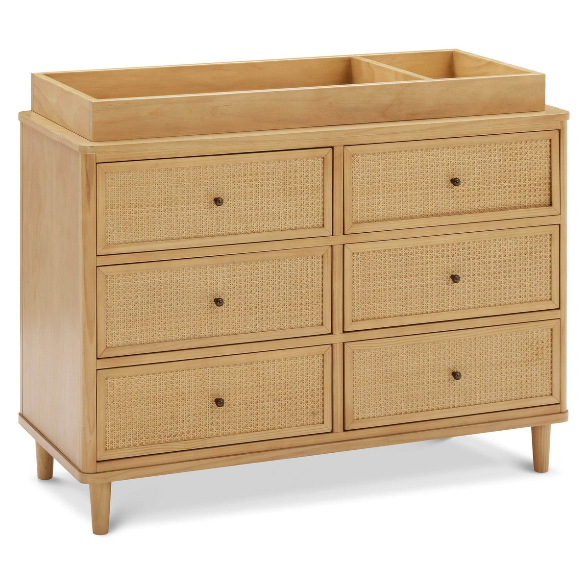 Namesake Marin with Cane 6 Drawer Assembled Dresser - Honey & Honey Cane-NAMESAKE-Little Giant Kidz