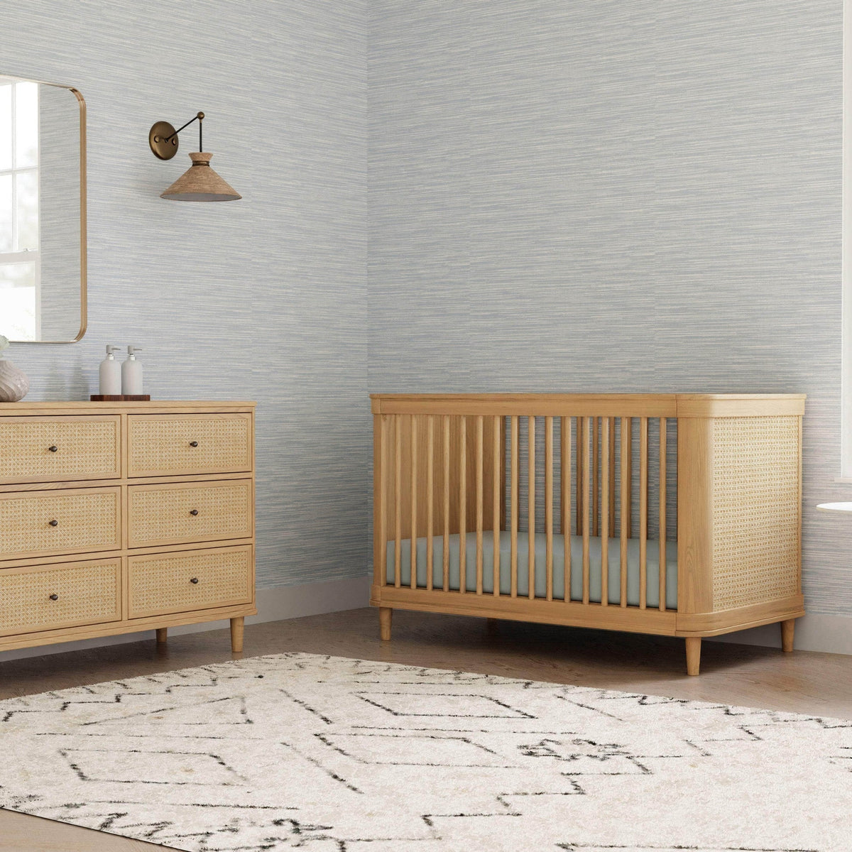 Namesake Marin with Cane 6 Drawer Assembled Dresser - Honey & Honey Cane-NAMESAKE-Little Giant Kidz