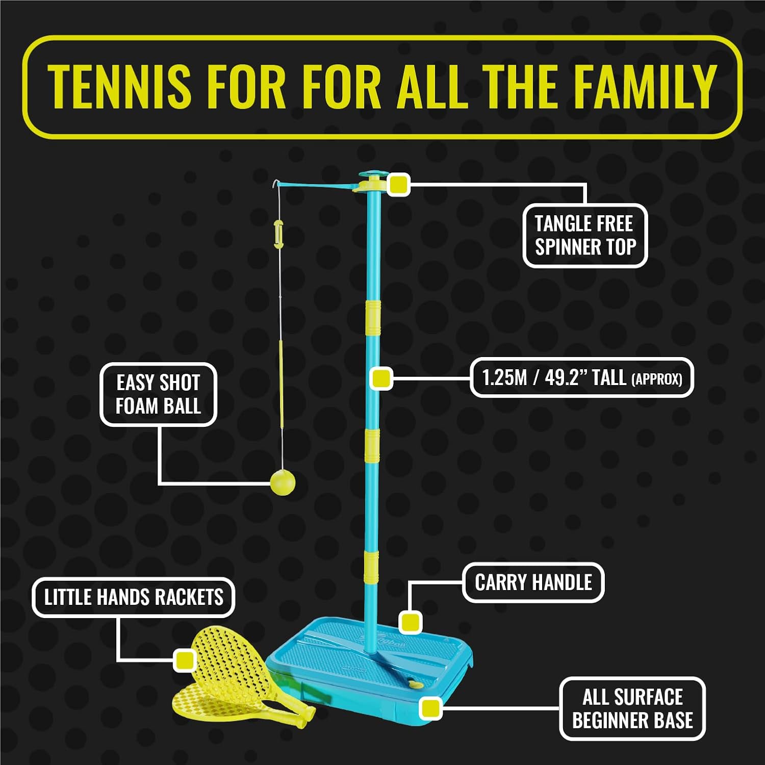 National Sporting Goods Swingball Early Fun Tether Tennis-Flybar-Little Giant Kidz
