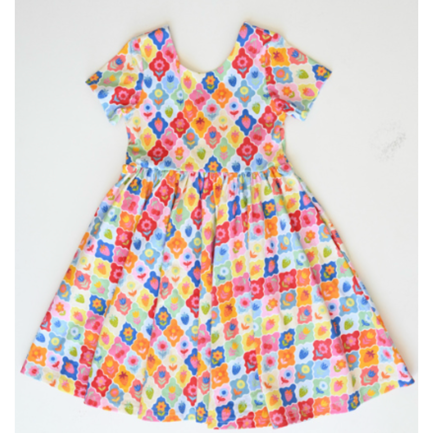 Ollie Jay Classic Twirl Dress- Sunshine-Ollie Jay-Little Giant Kidz