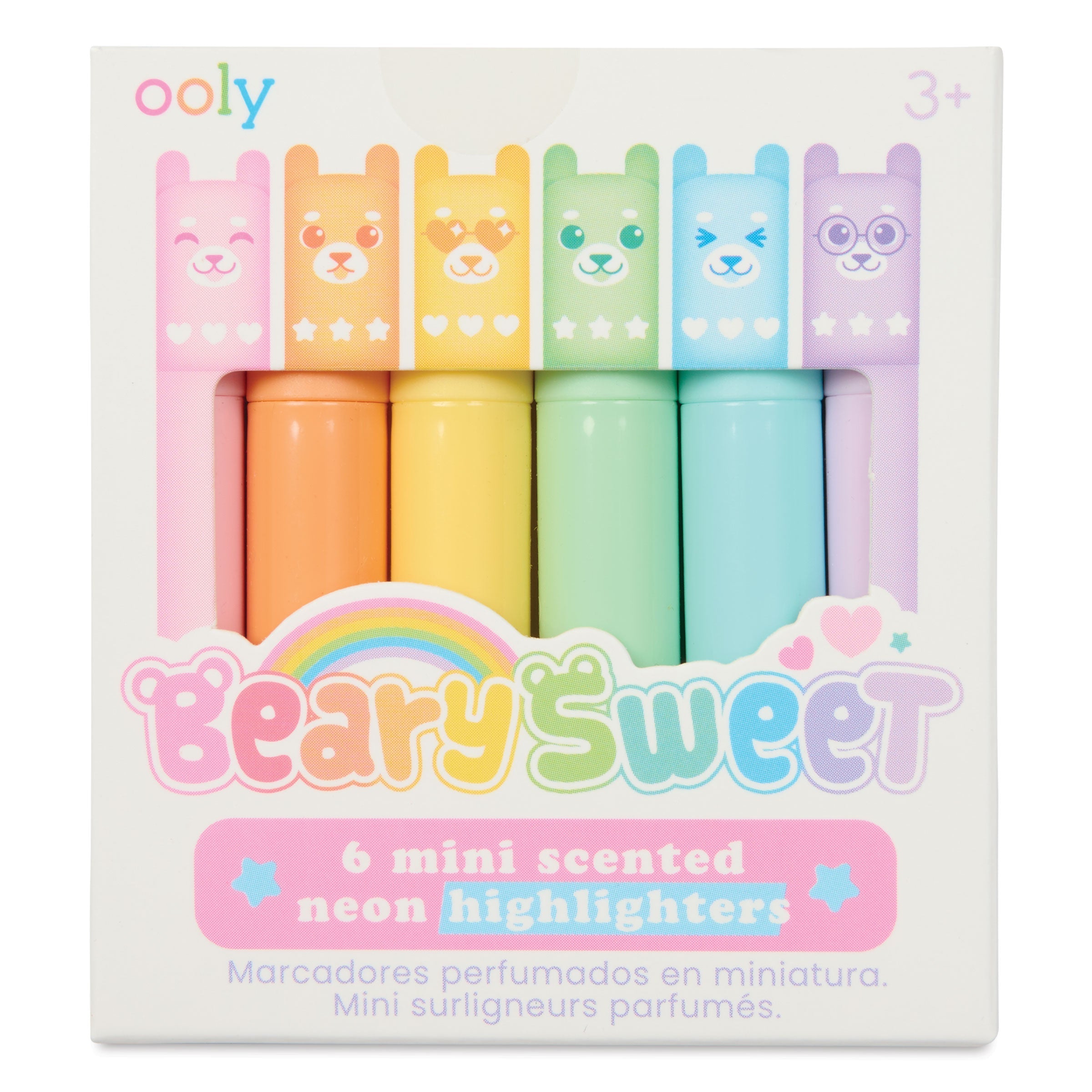 Ooly Mini Beary Sweet Scented Highlighters - Set of 6-OOLY-Little Giant Kidz