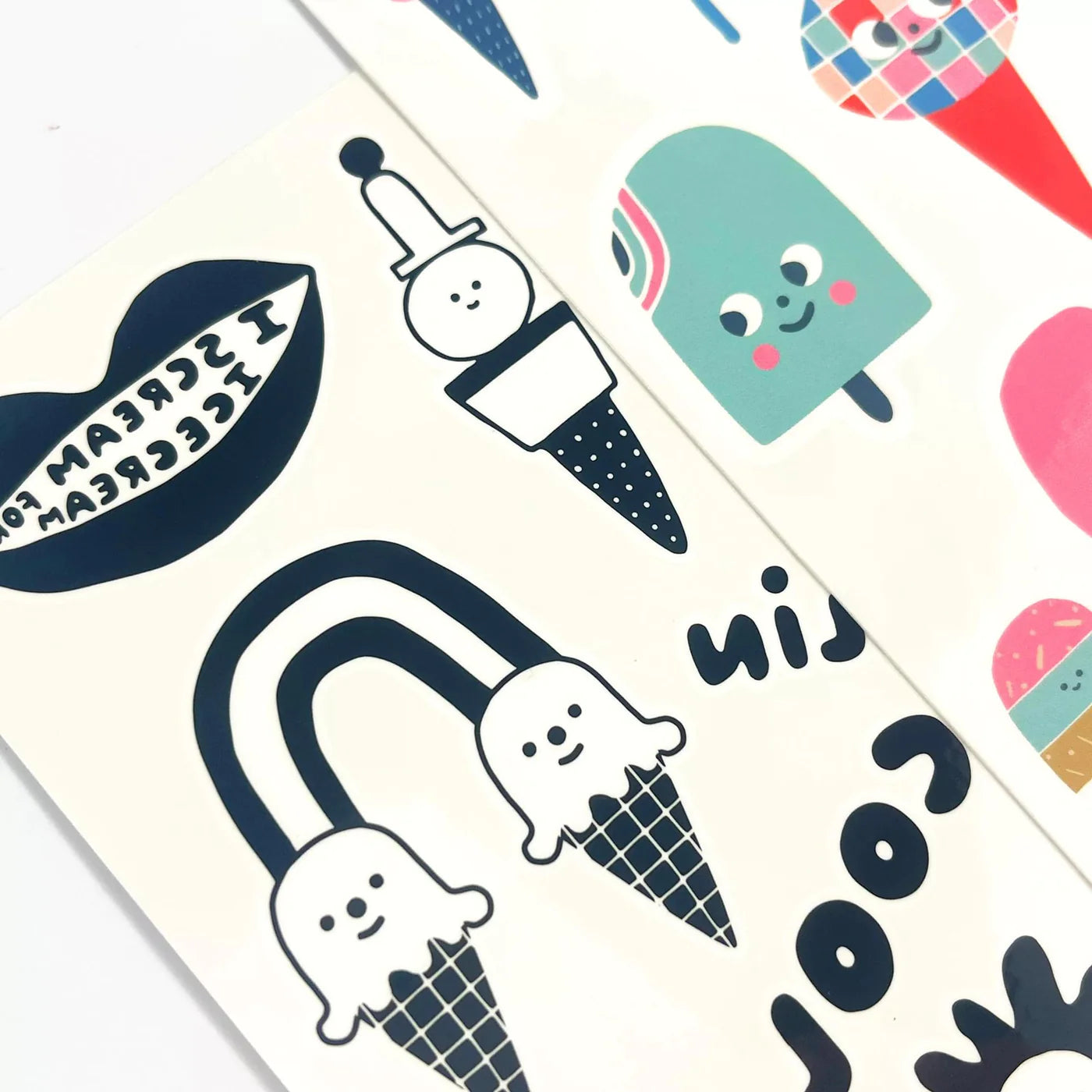 Ooly Tattoo-Palooza x Suzy Ultman: Temporary Tattoos Mini Pack - Ice Cream Party-OOLY-Little Giant Kidz