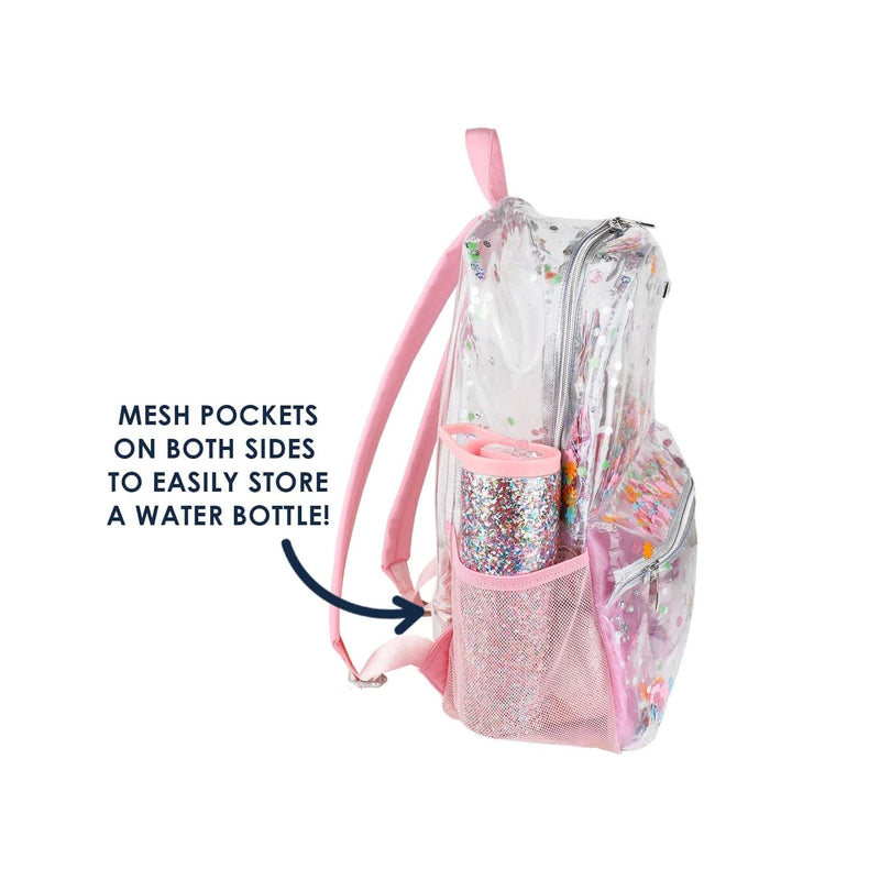 Packed Party Flower Shop Confetti Clear Backpack-Packed Party-Little Giant Kidz
