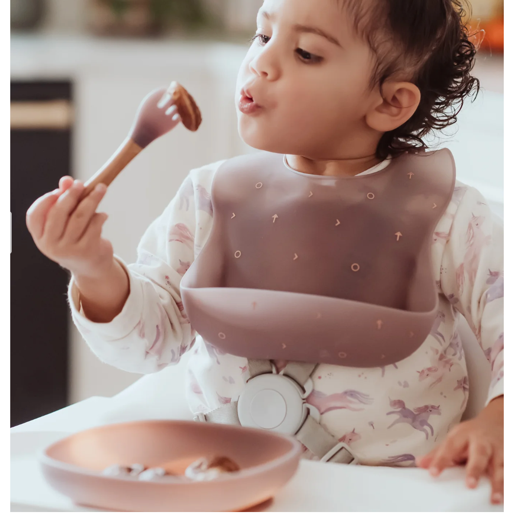 Paperclip - Color Changing Silicone Bib - Light Moon & Sea Salt-Paperclip-Little Giant Kidz