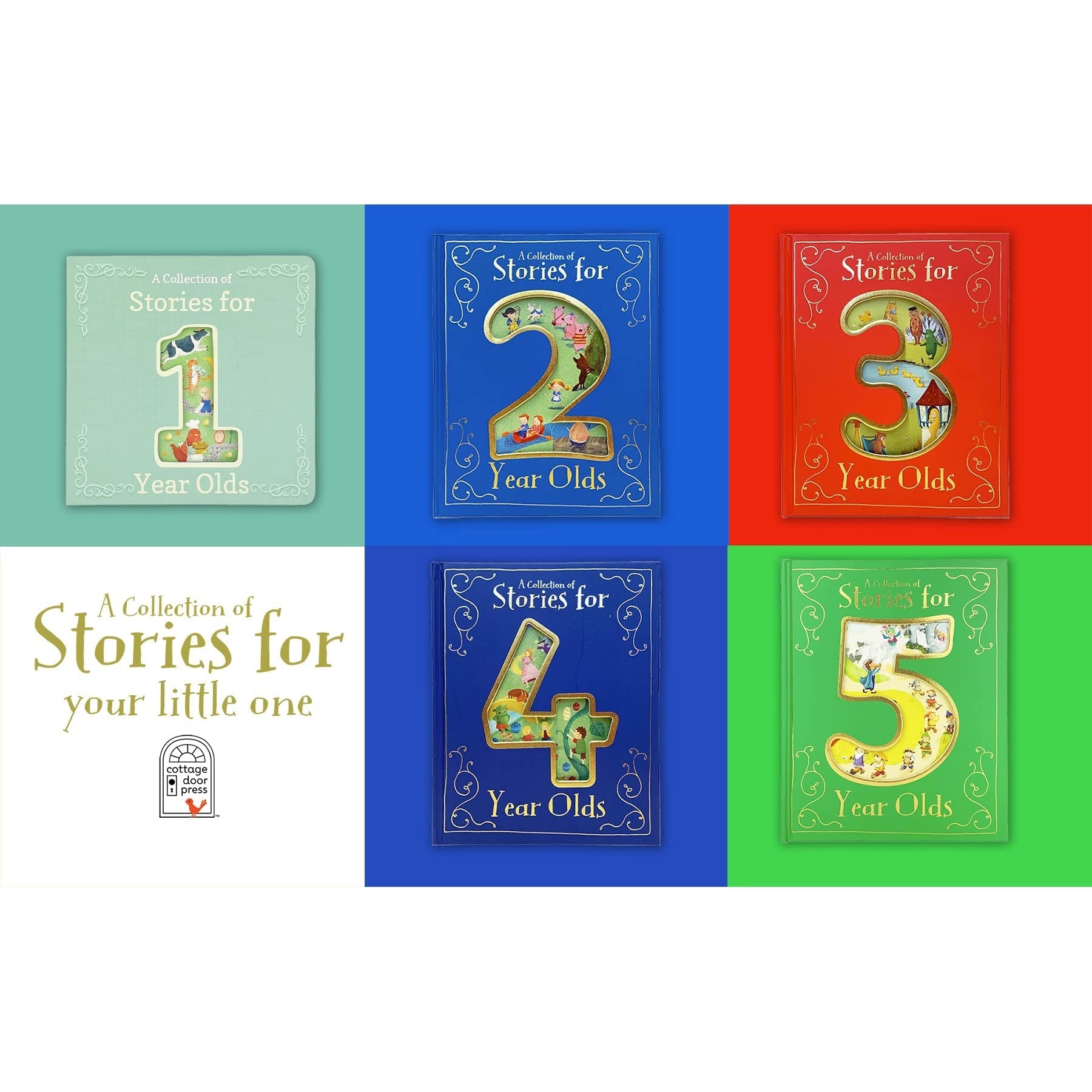 Parragon Books: A Collection of Stories for 5-Year-Olds (Hardcover Book)-COTTAGE DOOR PRESS-Little Giant Kidz