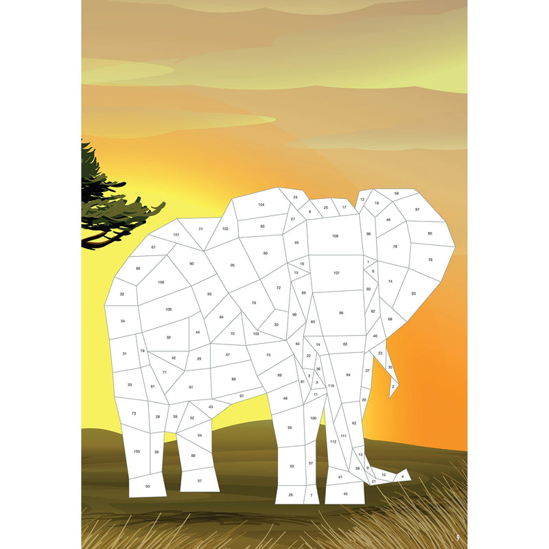 Parragon Books: Sticker by Number Animals - 12 Designs-COTTAGE DOOR PRESS-Little Giant Kidz