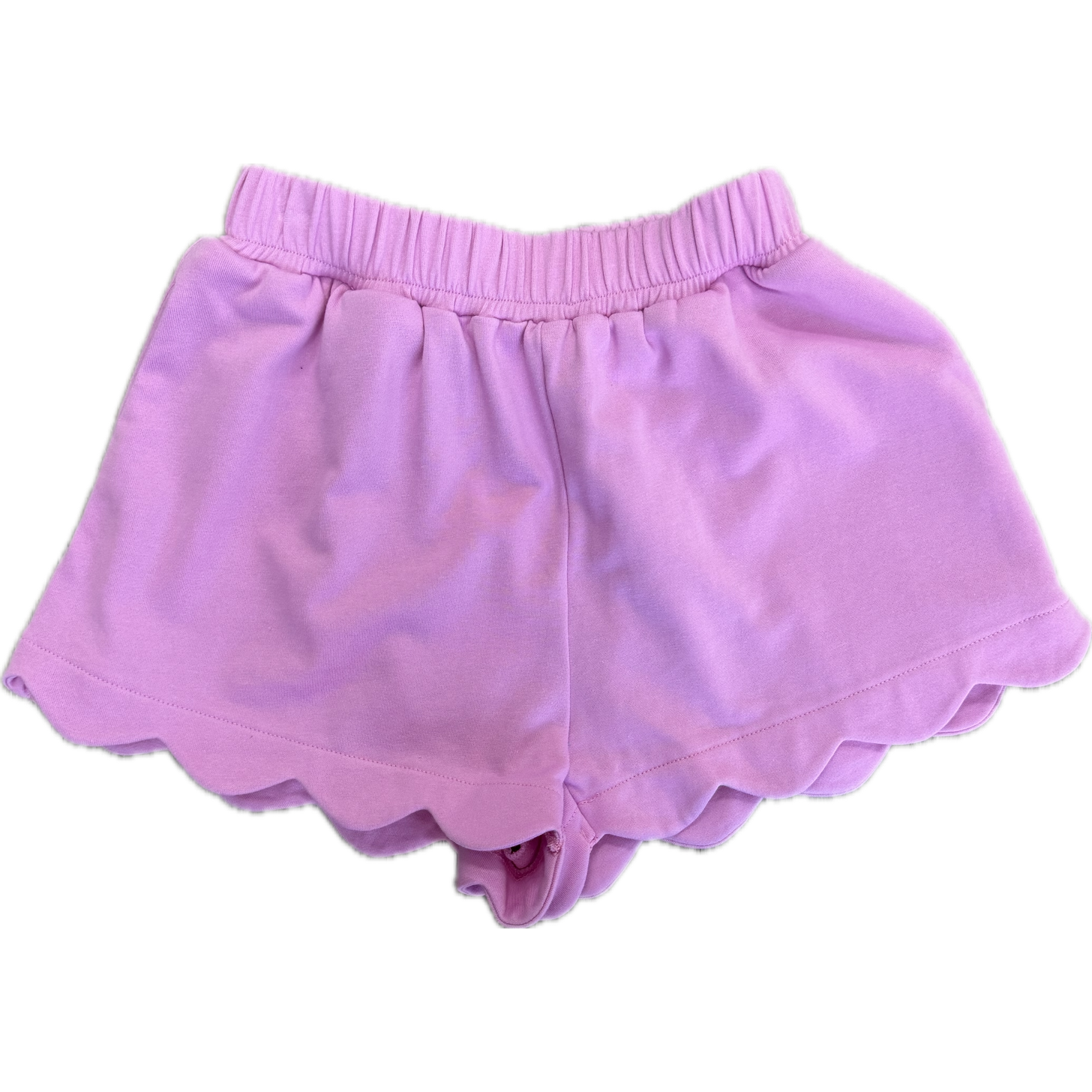 Peach Love Scallop Hem Shorts-Peach Love-Little Giant Kidz