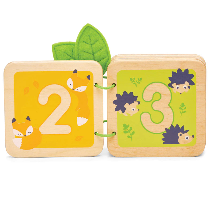 Petilou® 123 Numbers Wooden Book-LE TOY VAN-Little Giant Kidz
