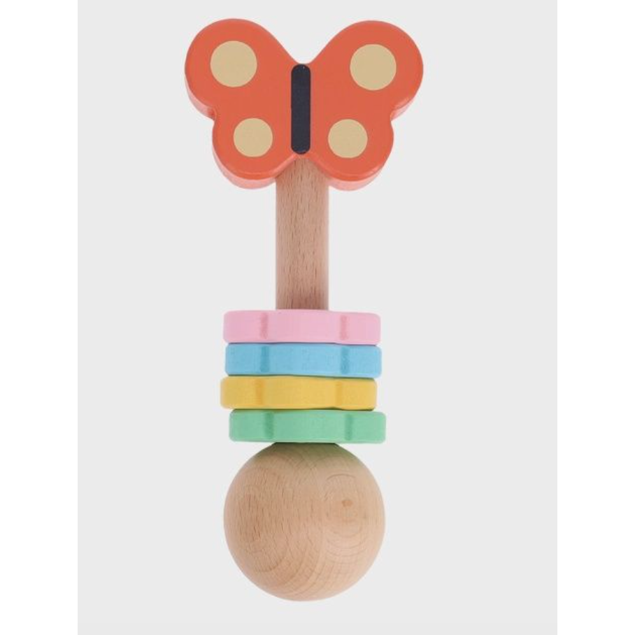 Petit Collage Wooden Shaker Butterfly-Petit Collage-Little Giant Kidz