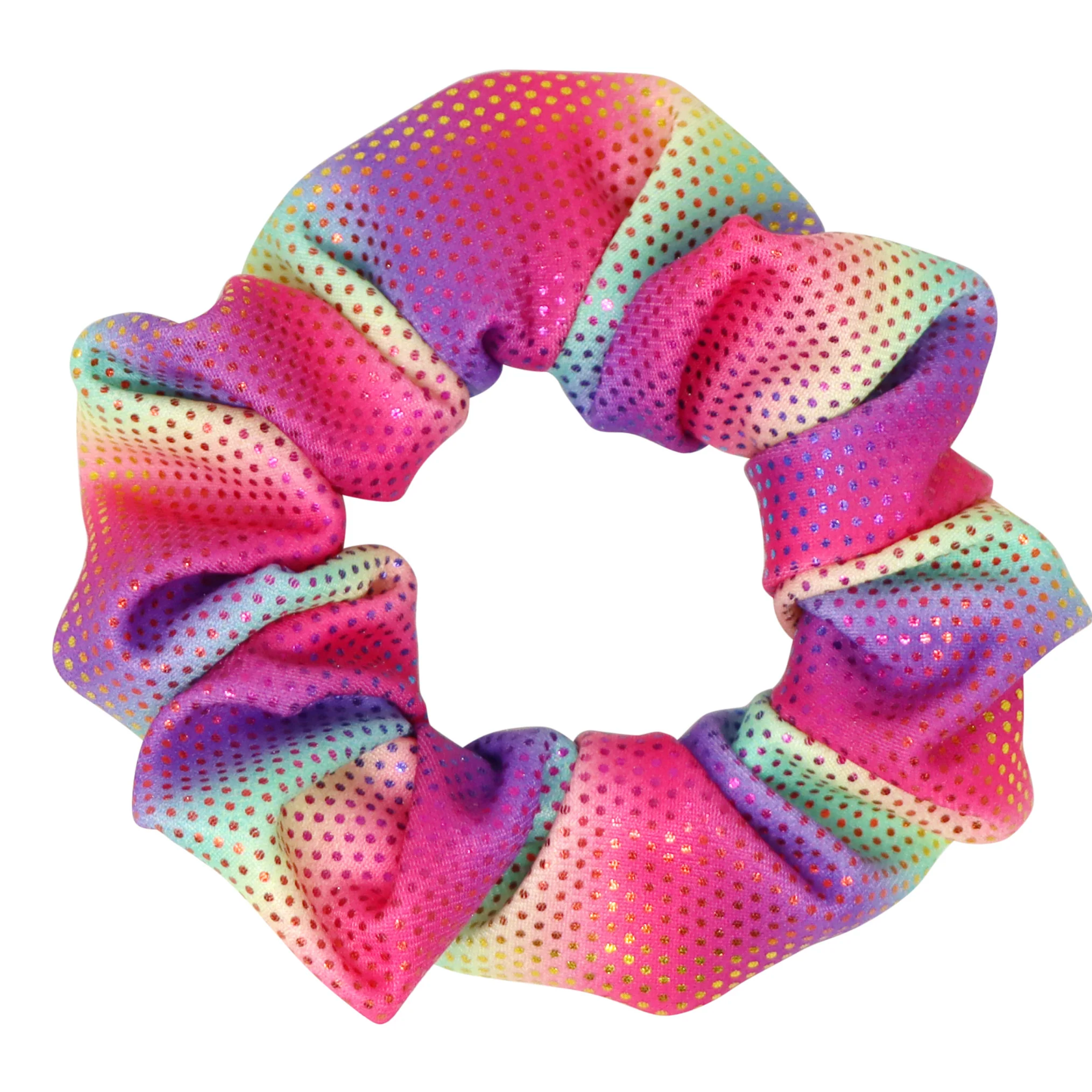 Pink Poppy Rainbow Butterfly Hair Scrunchie-Pink Poppy-Little Giant Kidz